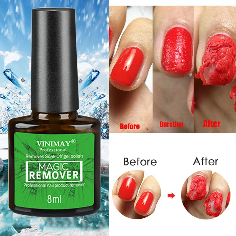 

8ML Nail Gel Polish Burst Remover Soak Off UV LED Nail Polish Cleaner Remover Nail Art Primer Lacquer Nail Art TSLM2