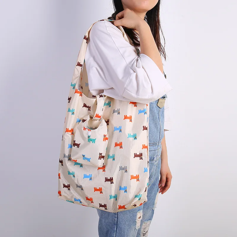 16 видов карманная квадратная сумка для покупок Экологически чистая Складная