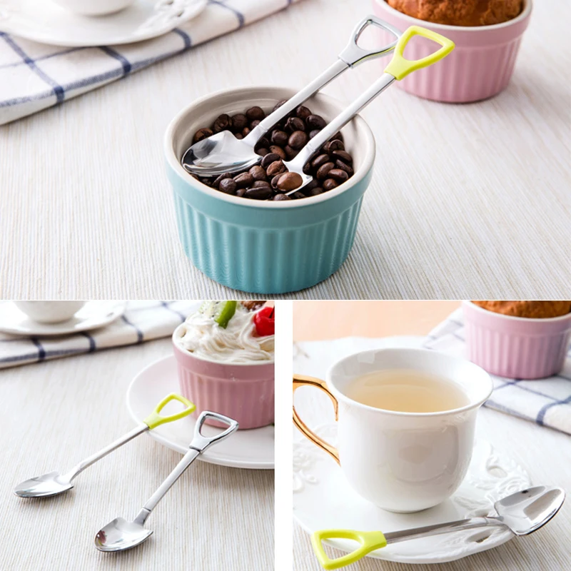 Ложка-лопата из нержавеющей стали в стиле ретро десертная ложка для салата еды