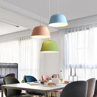 minsihause modern iron art three color creative macarons chandelier dining room living room dimmable indoor e27 lighting fixture
