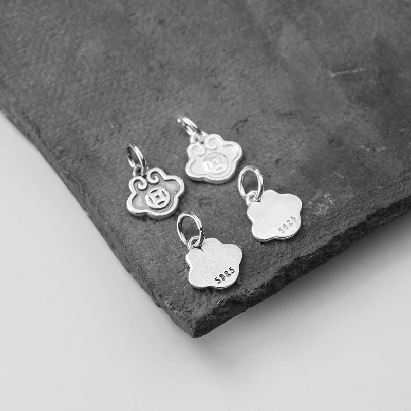 925 пробы серебра благоприятный облака Форма подвесные шармы DIY ювелирных изделий