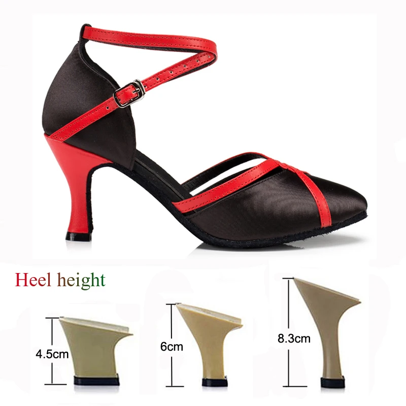 Туфли для латиноамериканских танцев профессиональная атласная обувь танго