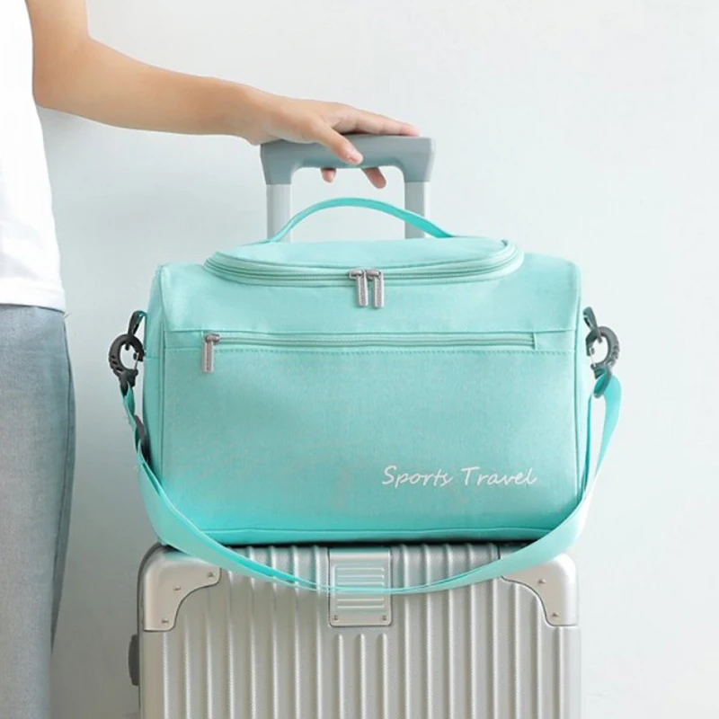 HMUNII Dry And Wet Separation Travel Bag Weekend Overnight Suitcase Pouch Duffle Bags Cubes Garment Luggage Accessories |