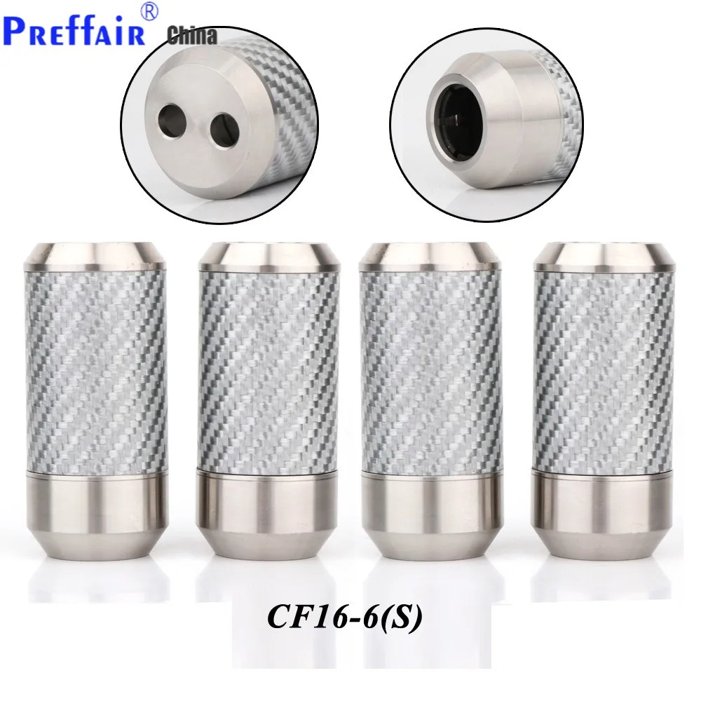 Preffair Carbon fiber Speaker Cable Audio Cable Wire Pants Boot Y splitter 1 to 2 Speaker cable boot  16mm to 9mm  4pcs