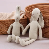 26cm miniature doll stuffed toy bunny soft knitting rabbit pp cotton filled emotion comfort novelty toy couch decoration