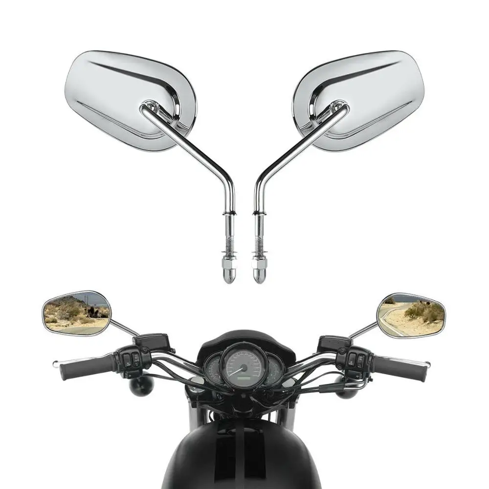 Мотоциклетные боковые зеркала заднего вида 8 мм для Harley Road King Fatboy Touring XL 883|Боковые