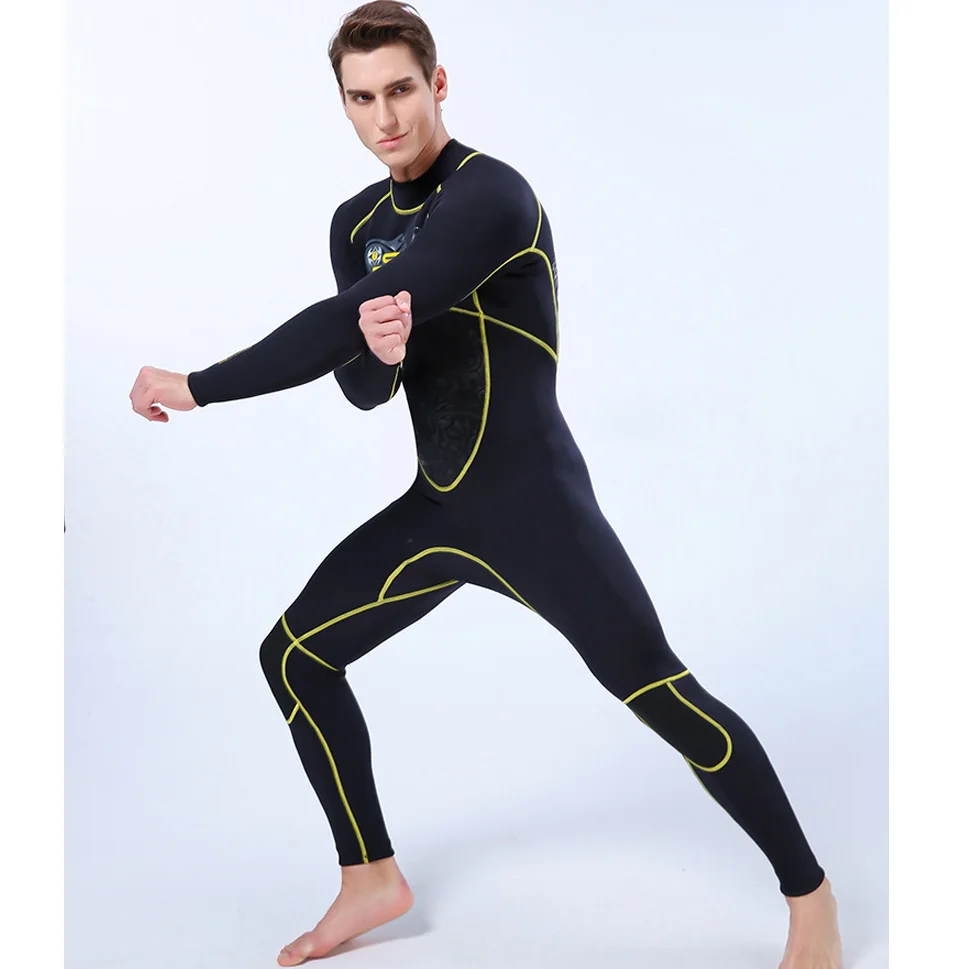 Гидрокостюм для дайвинга неопреновый гидрокостюм с длинным рукавом и молнией