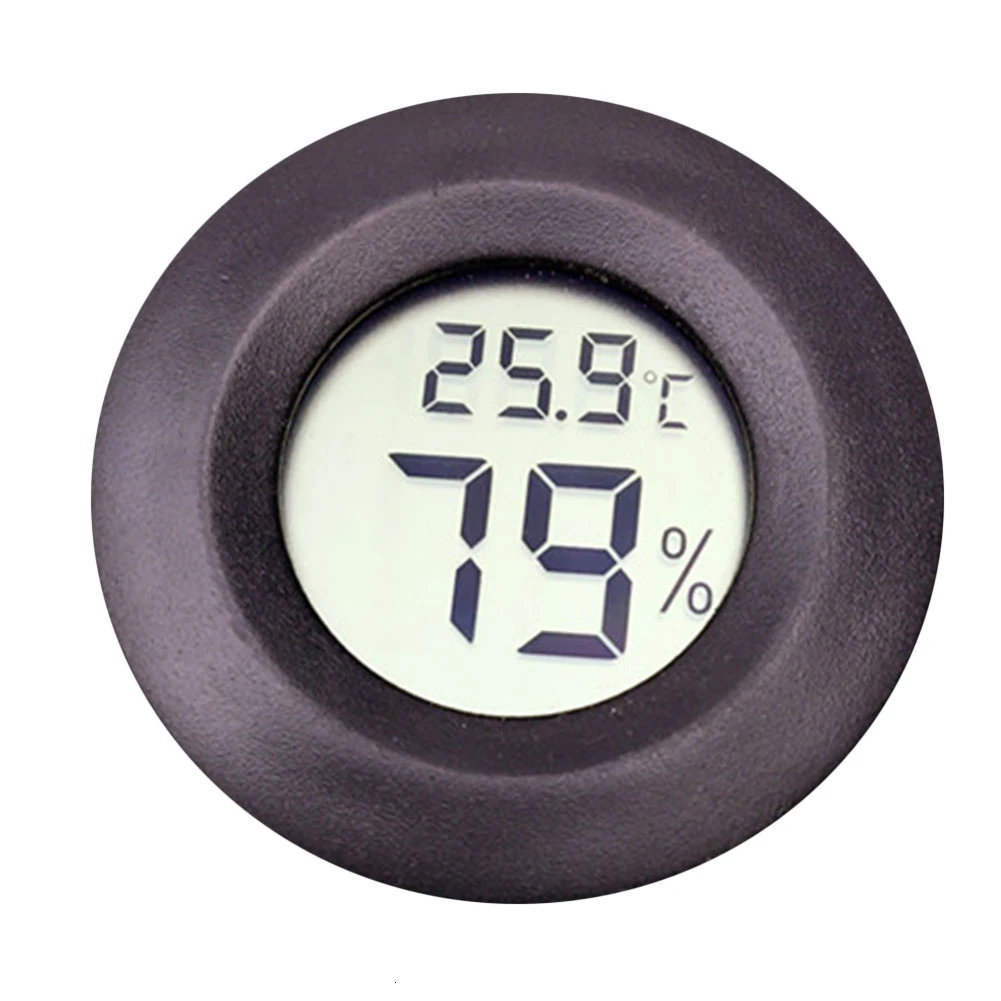 

Digital LCD Indoor And Outdoor Circular Temperature Hygrometer Outdoor Portable Use Survival Tool Camping Equipment Gadget