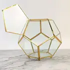 Шкатулка для ювелирных изделий из прозрачного стекла, органайзер с геометрическим дизайном, чехол для хранения драгоценных камней, колец, подставок для демонстрации, цепочек