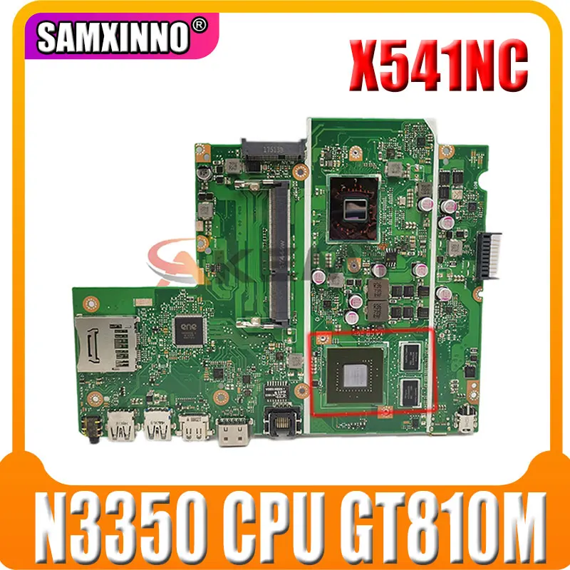 Материнская плата X541NC для ноутбука ASUS оригинальная материнская Celeron N3350 CPU
