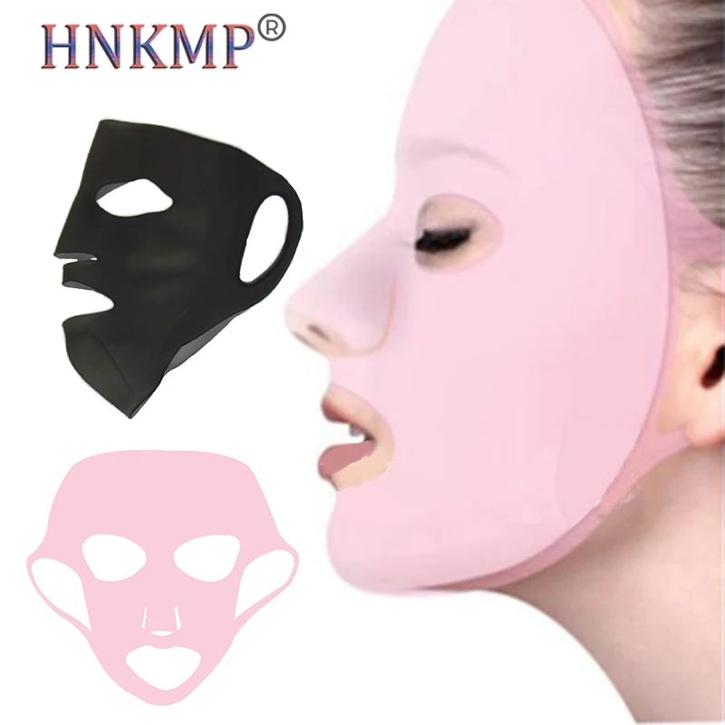 HNKMP 1PC Silicone Moisturizing Mask Reusable Waterproof Mask Facial Care Tool To Prevent Evaporation Of The Oil