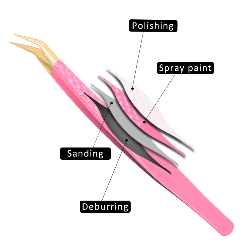 Новинка 1 шт. Пинцет для ресниц антистатический Немагнитный Профессиональный