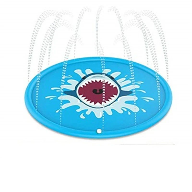 

170cm Kids Inflatable Water spray pad Round Water Splash Play Pool Playing Sprinkler Mat Yard Outdoor Fun PVC Swimming Pools