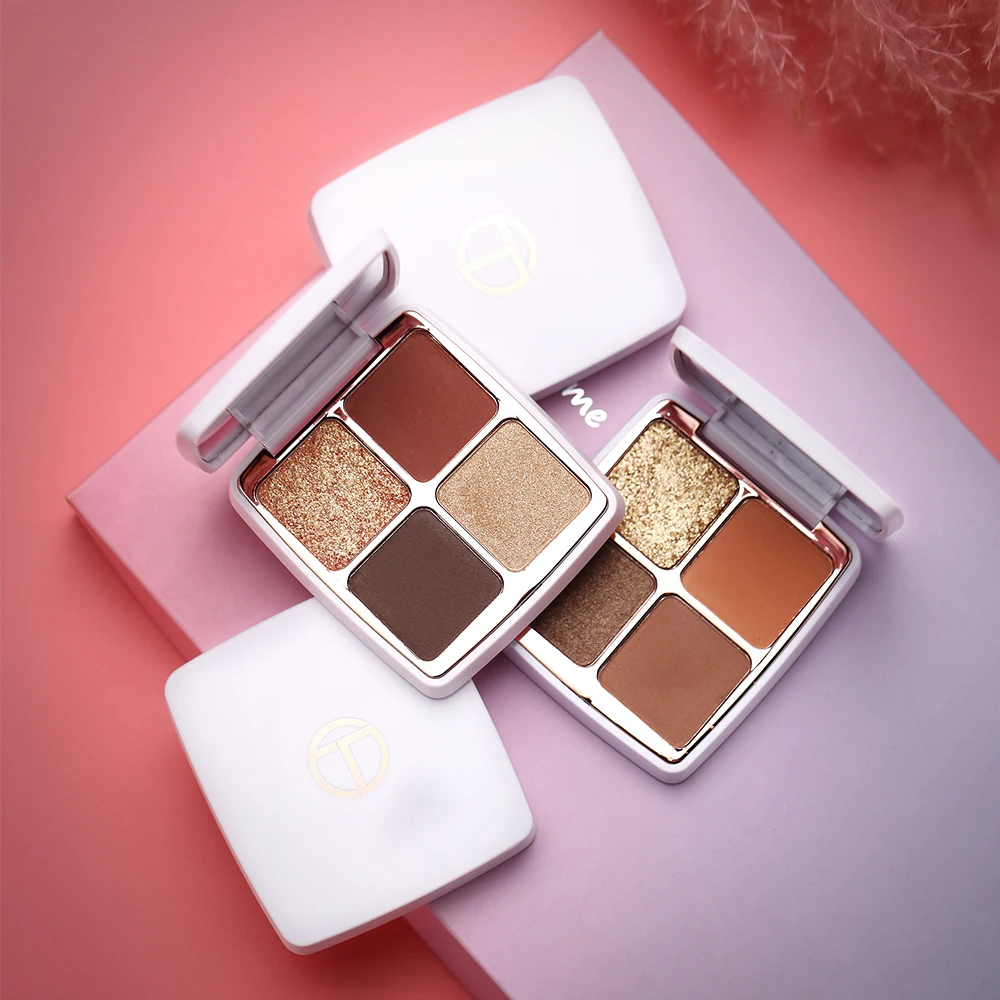 

Eyeshadow Palette 4 Color Waterproof Soft Smooth Shadow Primer Makeup