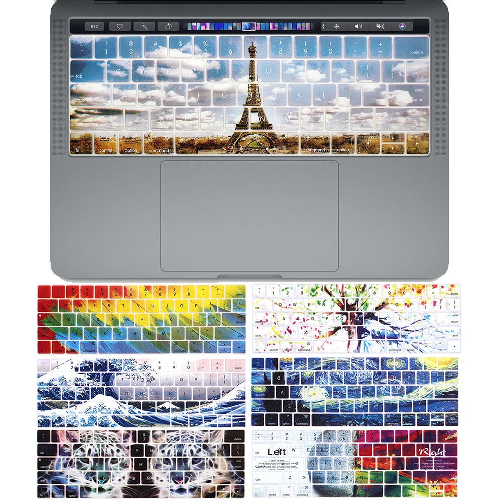 Силиконовый чехол teclado для macbook pro13 15 дюймов A2159 A1707 A1706 A1989 A90 клавиатура ноутбука