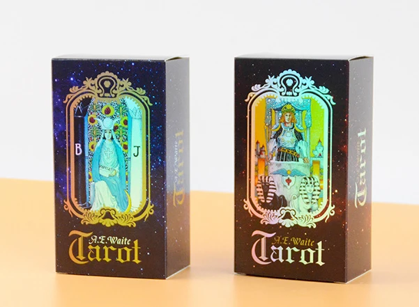 100 компл./лот голографическая настольная игра карты Таро 78 шт./компл. английская