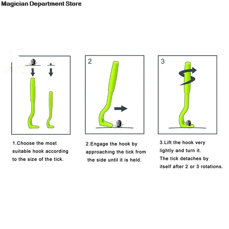 

3pcs/set Pet Mites Flea Extractor Insect Clip Pet Supplies Cat Dog Cleaning Scratching Device Tick Tweezer Jumping Scorpion Hook