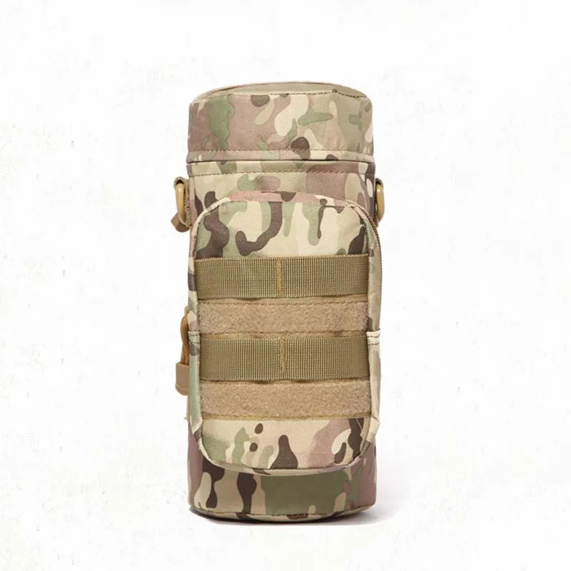 

Tactical Molle Zipper Camo Water Bottle Pouches Small Mess Pouch Nylon Waterproof Waist Bag Outdoor Travel Sports Bottle Pouch