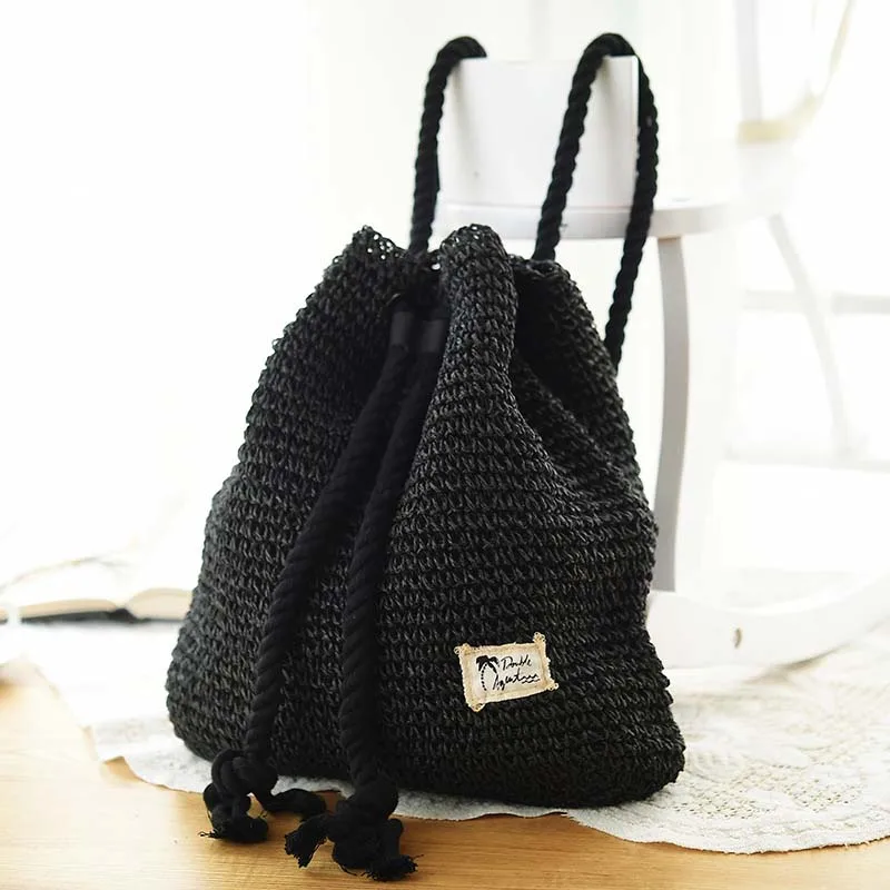 4 шт./лот летний женский соломенный рюкзак ручной работы праздничная