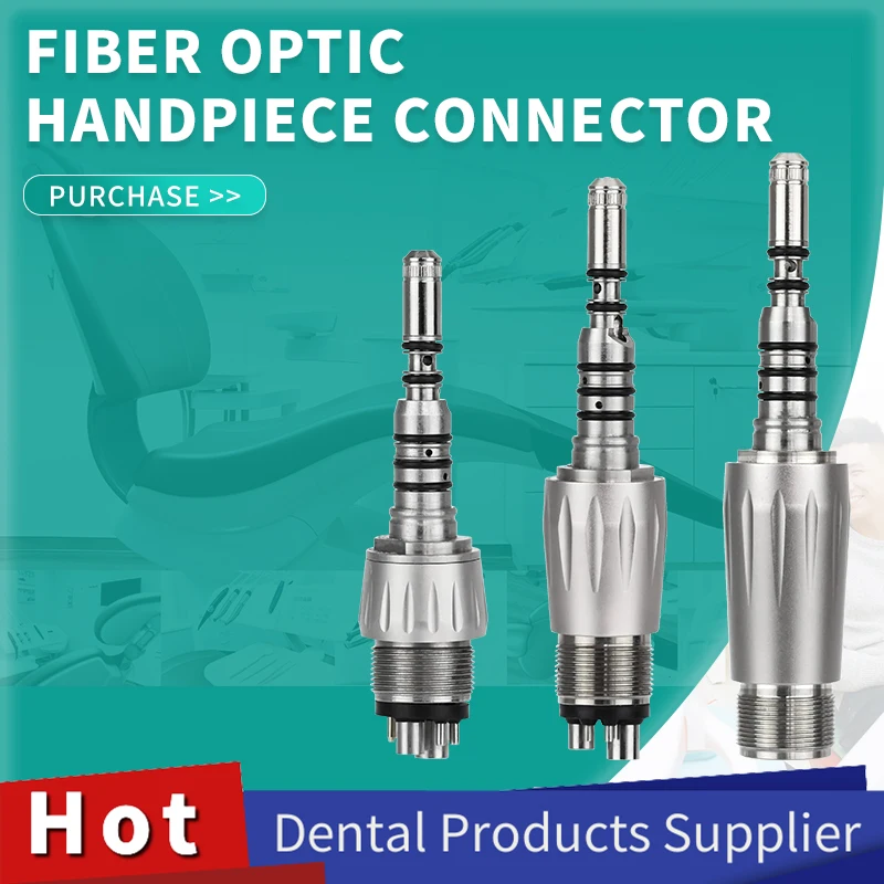 Dental High Speed Fiber Optical Handpiece Turbine Quick Coupler Compatible with KAVO Fiber Optical Handpiece