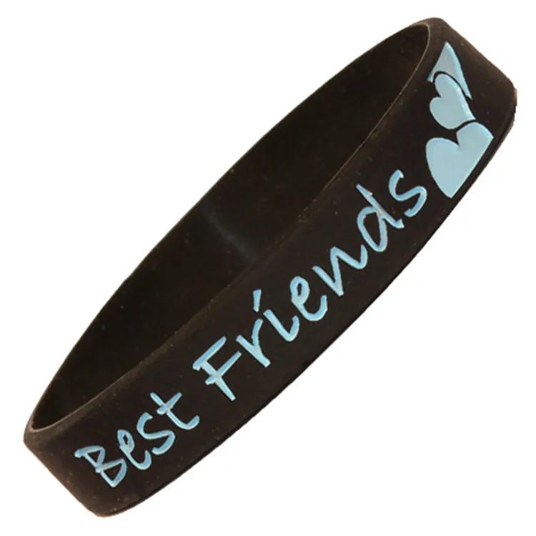 1 шт. BBF BE BEST FRIEND Band спортивный силиконовый резиновый браслет |