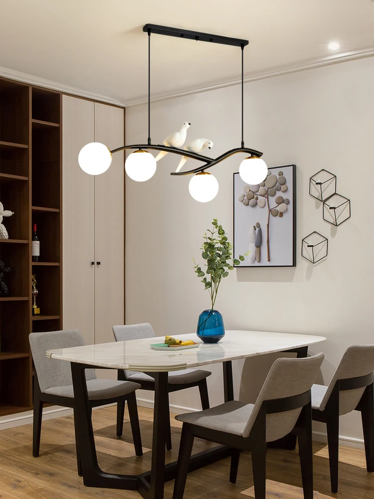 

Scandinavian style bird chandelier simple modern creative restaurant chandelier