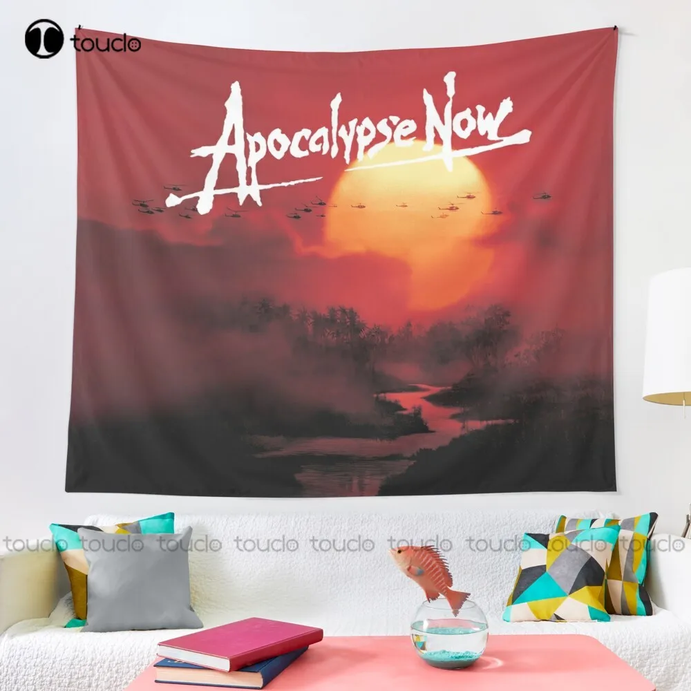 Апокалипсис сейчас (Hq) фильмы война Кино культ закат вертолет гобелен ужас