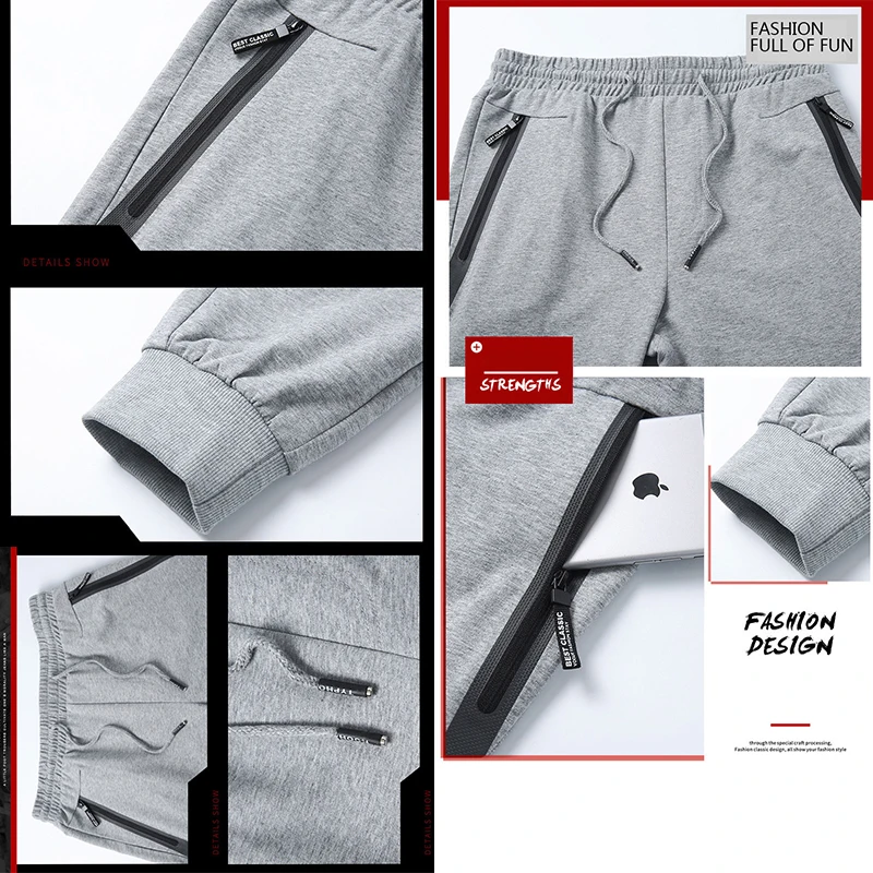 Мужские эластичные хлопковые тренировочные брюки IEMUH новые мужские повседневные