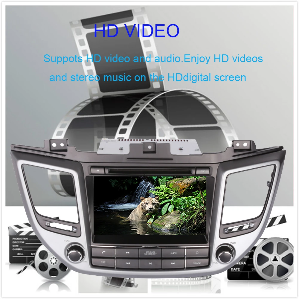 Автомобильный мультимедийный DVD-плеер 8 дюймов Android 10 0 4 Гб + 64 ГБ GPS-навигация для