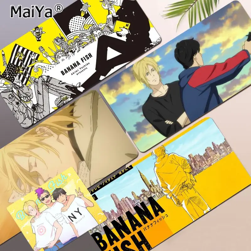 

Banana Fish Anime New Arrivals Mouse Pad Super Creative INS Tide Large Game Size for CSGO Game Player Desktop PC Computer Laptop