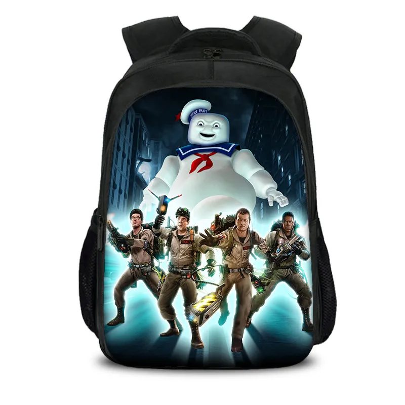 

Нейлоновый рюкзак для мальчиков-подростков, школьные ранцы с аниме принтом Ghostbusters, дорожная сумка на плечо для ноутбука