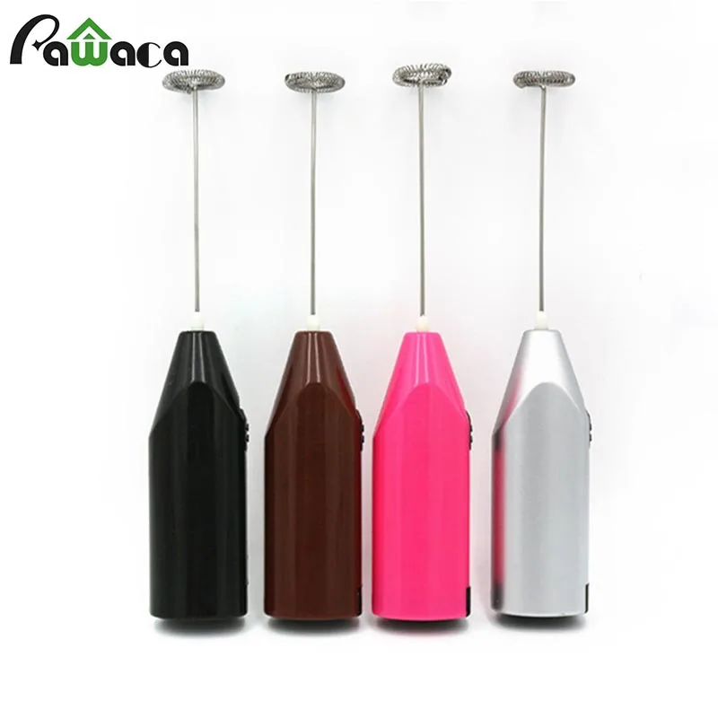 Электрический венчик Пенообразователь для кофе батарея мешалка ручной