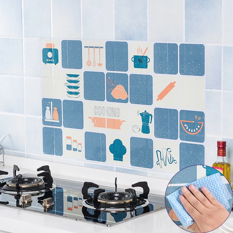 75*45 см кухонная настенная плита из алюминиевой фольги маслостойкая