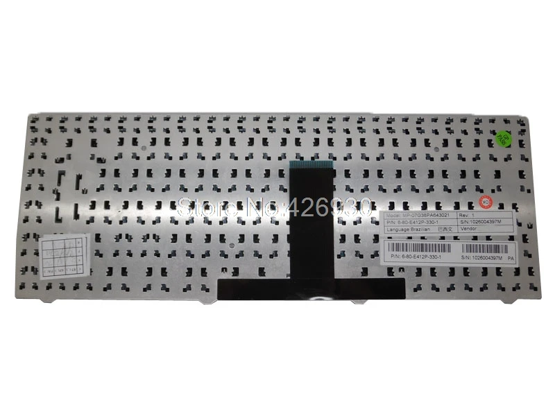 Клавиатура для ноутбука CLEVO MP-07G38PA-430W MP-07G38PA643021 MP-07G36F0-430 MP-07G36P0-430 MP-07G36SU-430 MP-07G36E0-430