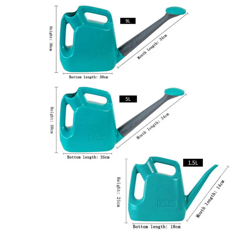 Пластиковый чайник для полива растений большая емкость 1 5 л/5л/9Л цветочный горшок