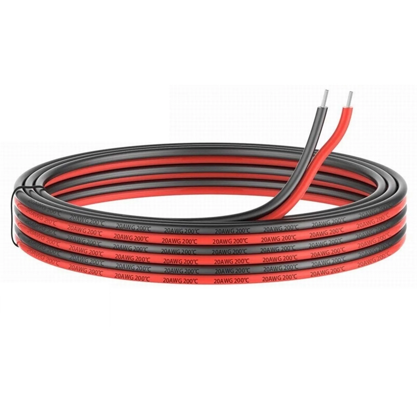 Fio de Cabo de Extensão de Pinos Cabo 20awg Fio Elétrico de Silicone Cabos Linha de Fio Paralelo Condutor Fio de Cobre Macio Fios elétricos