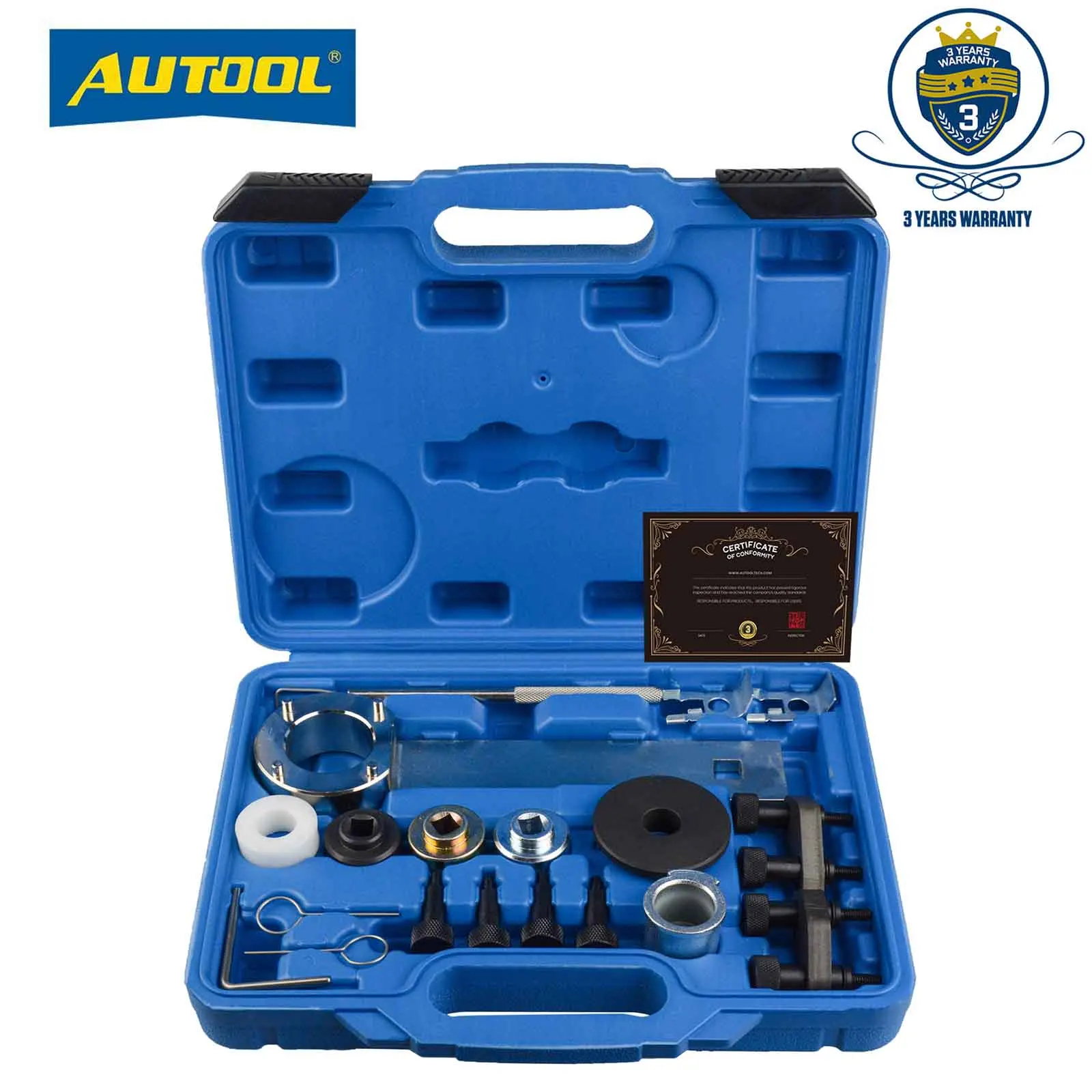 

AUTOOL Car Engine Camshaft Locking Alignment Timing Tool Kit for VW Audi VAG 1.8 2.0 TSI TFSI EA888 SF0233 With T10355 Wrench