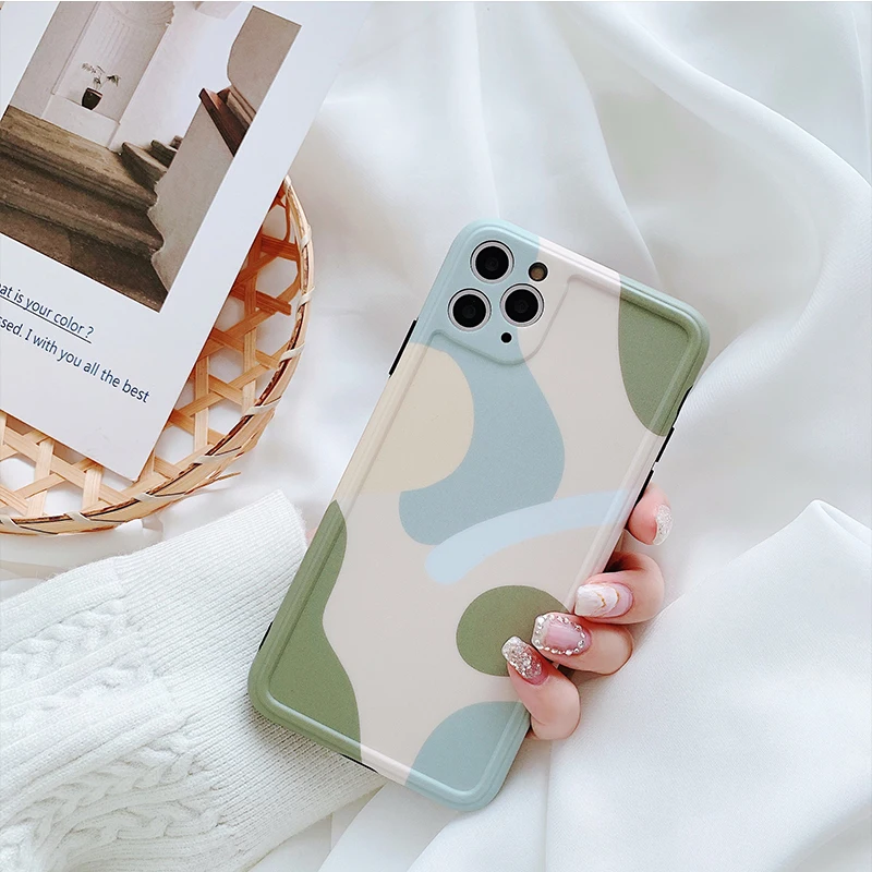 Простой цветной чехол для iPhone X Xs Xr XsMax 6 6s 7 8 plus 11promax мягкий из силикагеля |