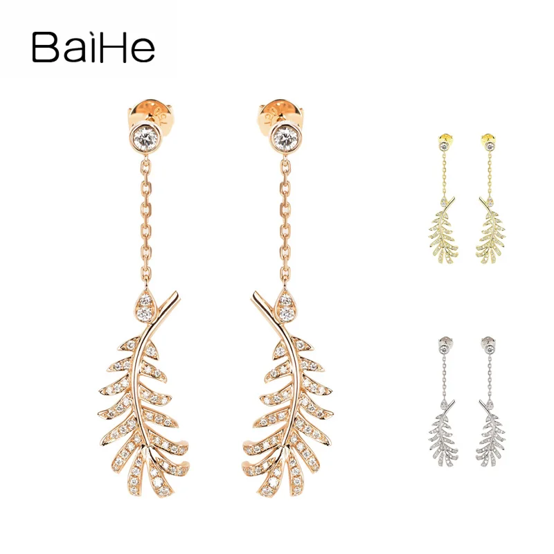 Женские серьги гвоздики из 18 каратного розового золота с