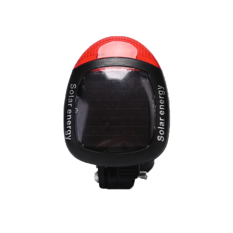 Велосипедный фонарь на солнечных батареях светодиодный задний мигающий для