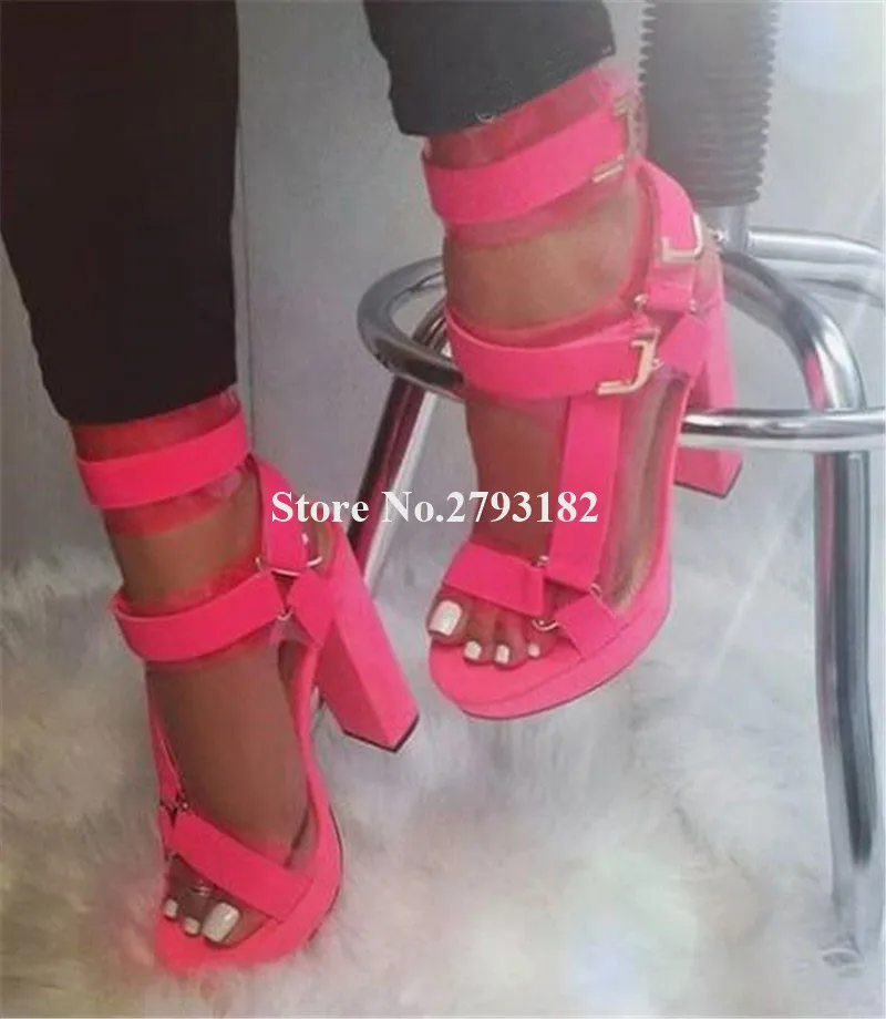 Женские босоножки гладиаторы на высокой платформе сандалии с открытым носком и