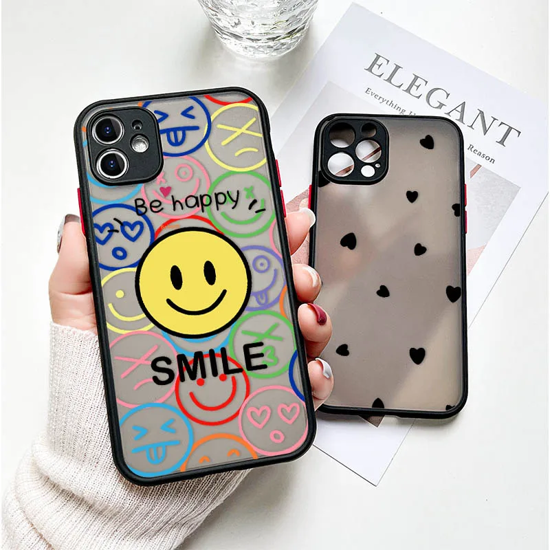 Защитный чехол для телефона с камерой iPhone 11 iphone 12 Pro Max Mini XR XS 6S 8 7 Plus SE2 матовый