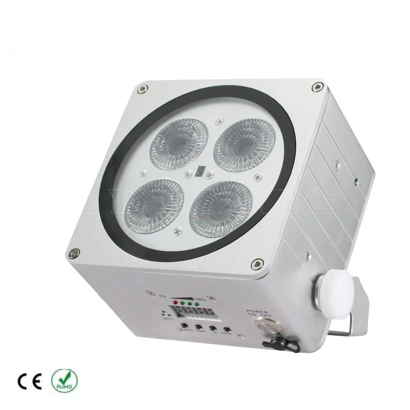 Goedkoop Gratis Verzending 4X18W Mini Led Par Led Cube Uplight Batterij Draadloze Dj Uplight Bruiloft Licht