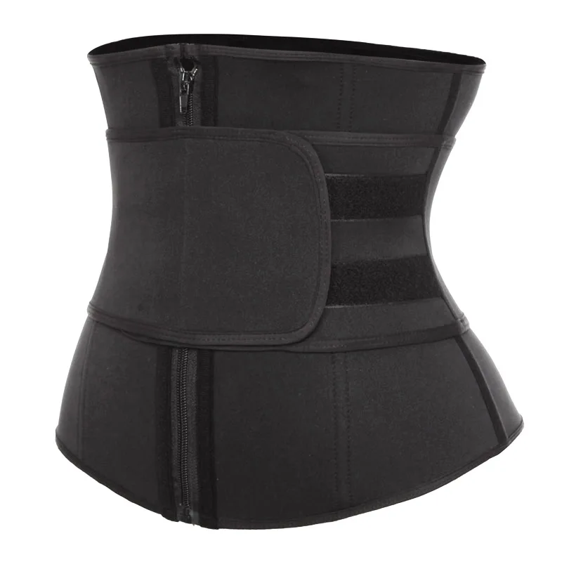 Black(One Verclo) Мужской утягивающий корсет моделирующий пояс корсаж для живота шейпер для похудения тела формирователь, утягивающий живот Корректирующее белье для похудения пот тонкий ремешок - Цвет: Black(One Verclo)