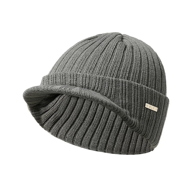 

2020 Fashion Men Women Hat Autumn Winter Casual Solid Unisex Stripe Knitting Soft Warm Visors Peaked Cap Sport Skiing Caps