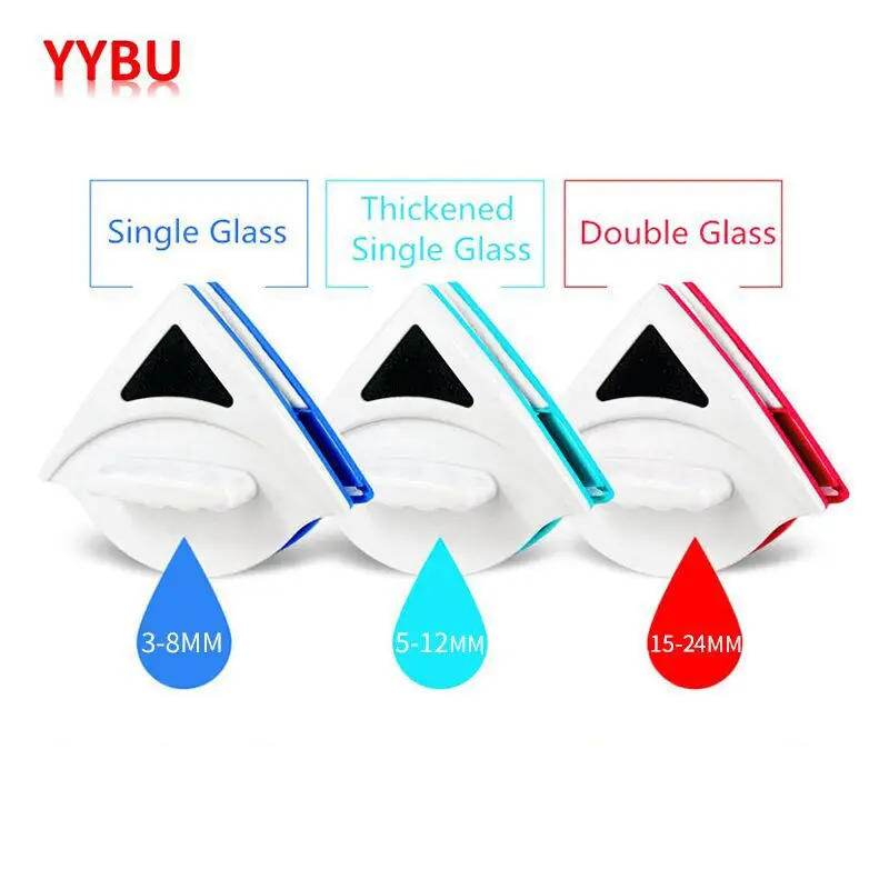 YYBU 3-24MM Double Side Glass Brush Magnetic Window Cleaner Home Wiper Cleaning Tool Дом и сад