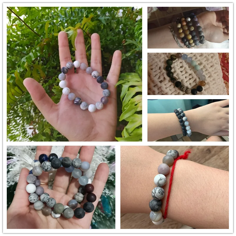 Браслет с бусинами и натуральными камнями для женщин |