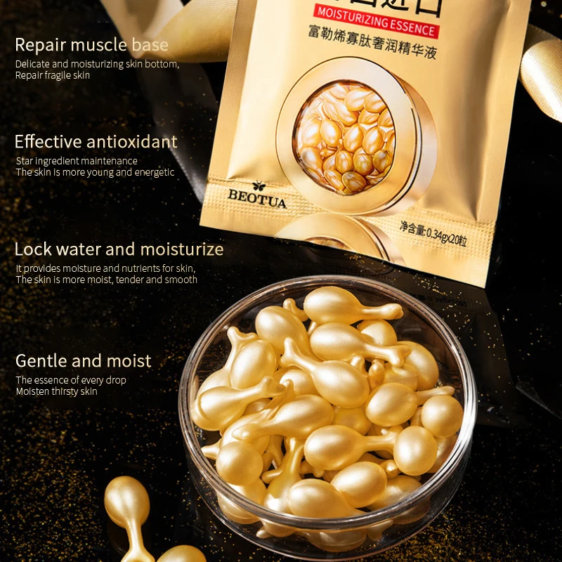 

20/50Pcs Hyaluronic Acid Capsules Face Serum Spot Acne Remove Whitening Cream Anti-Wrinkle Ageless Essence Face Skin Care TSLM2