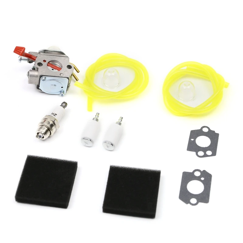 

Carburetor Kit for Homelite UT-20749 UT-20758 UT-20769 UT-20750 UP08713 Zama C1U-H47 Fuel Line Filter Primer Bulb