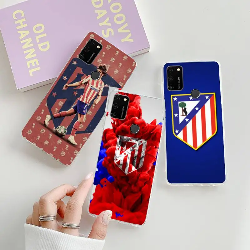 

Atlético Madrid Phone Case For iphone 7 8 plus xs xr 11 12 mini 12 pro max Transparent nax fundas cover